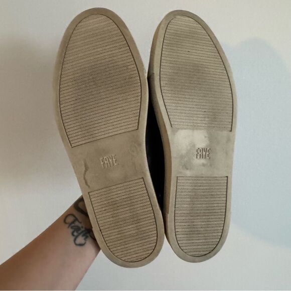 Frye Ivy Black Leather Slip On Mule Sneaker - Picture 4 of 8